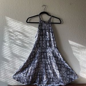 Patterned Fit n Flare Dress